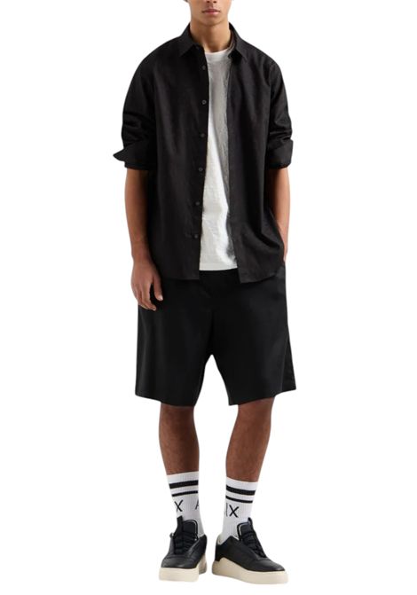 Camicia regular fit in cotone jacquard ARMANI EXCHANGE | Camicie | XM000431 AF13131FC041